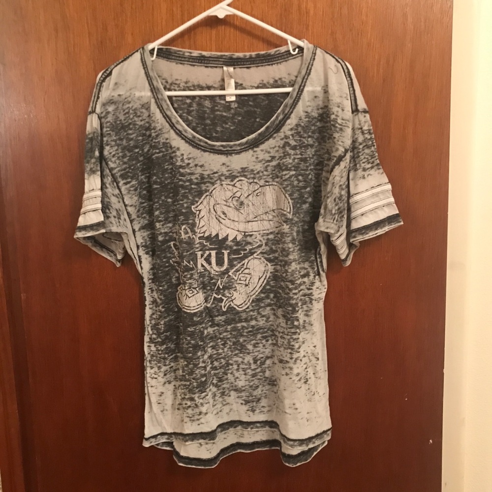 University of Kansas Jayhawk Burnout Tee